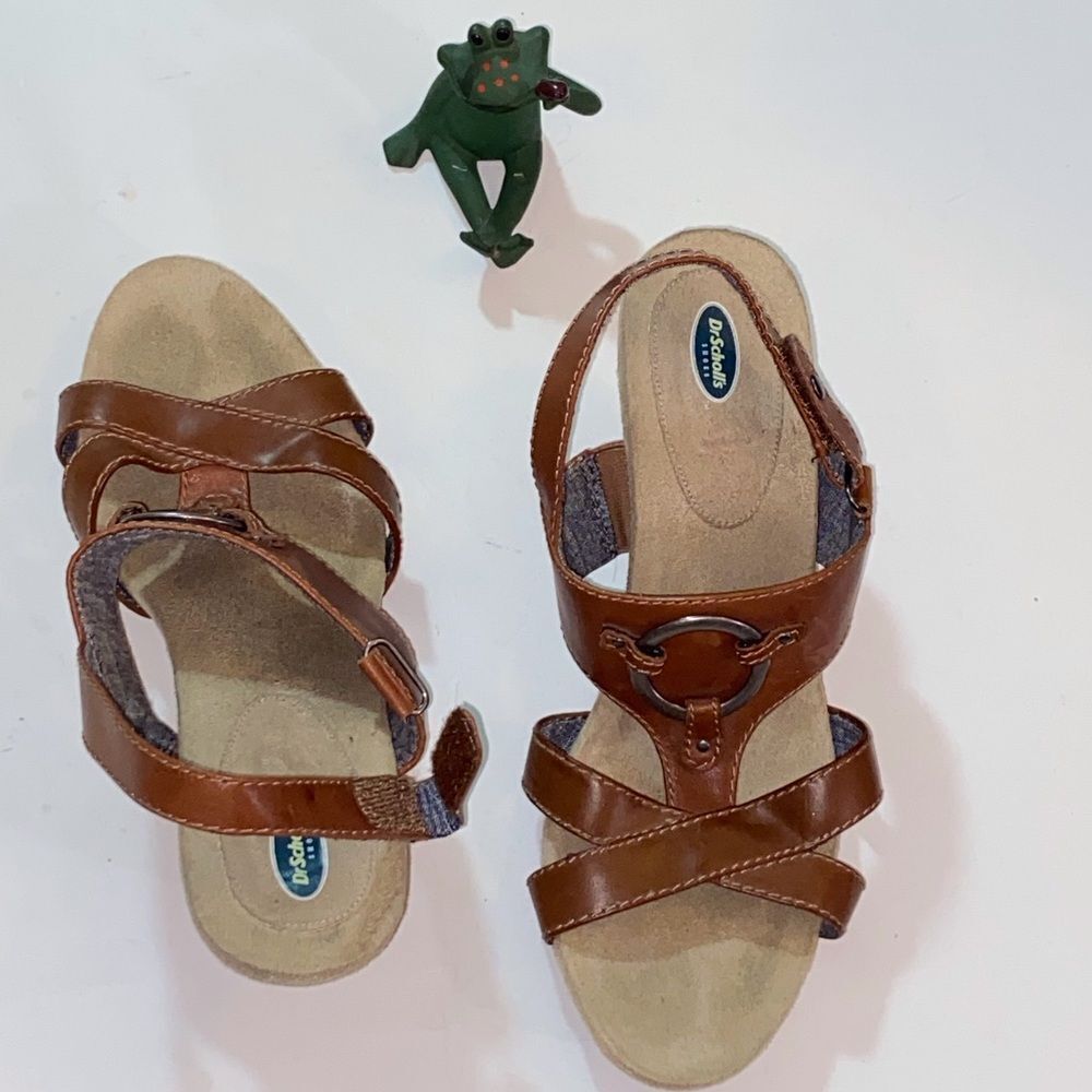 Dr. Scholl's Women's Tan Strappy Sandals Size 9.5 - Picture 2 of 9